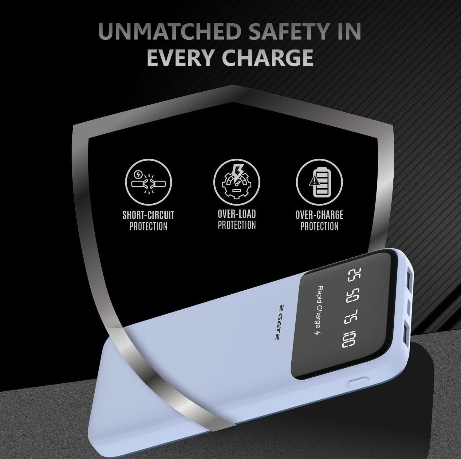Image of Egate 10000 mAh 22.5 W Compact Pocket Size Power Bank