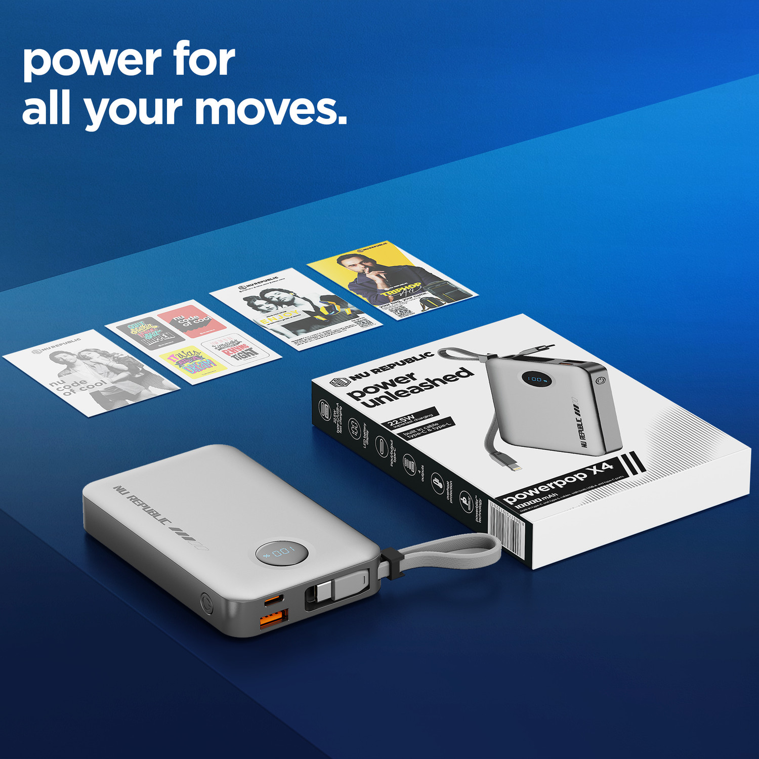 Image of Nu Republic 10000 mAh 22.5 W Compact Pocket Size Power Bank