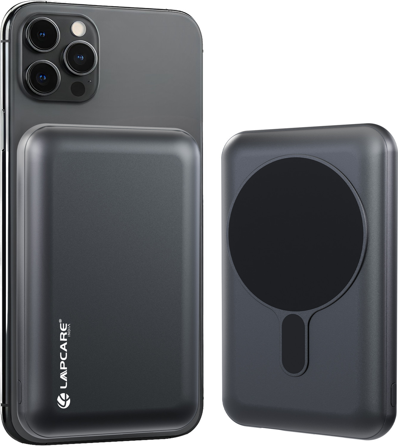 Image of LAPCARE 10000 mAh Wired & Wireless With MagSafe Ultra Compact Pocket Size Power Bank