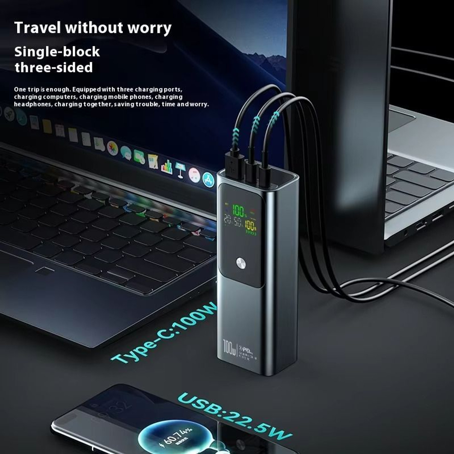 Image of Alible 20000 mAh 100 W Compact Pocket Size Power Bank