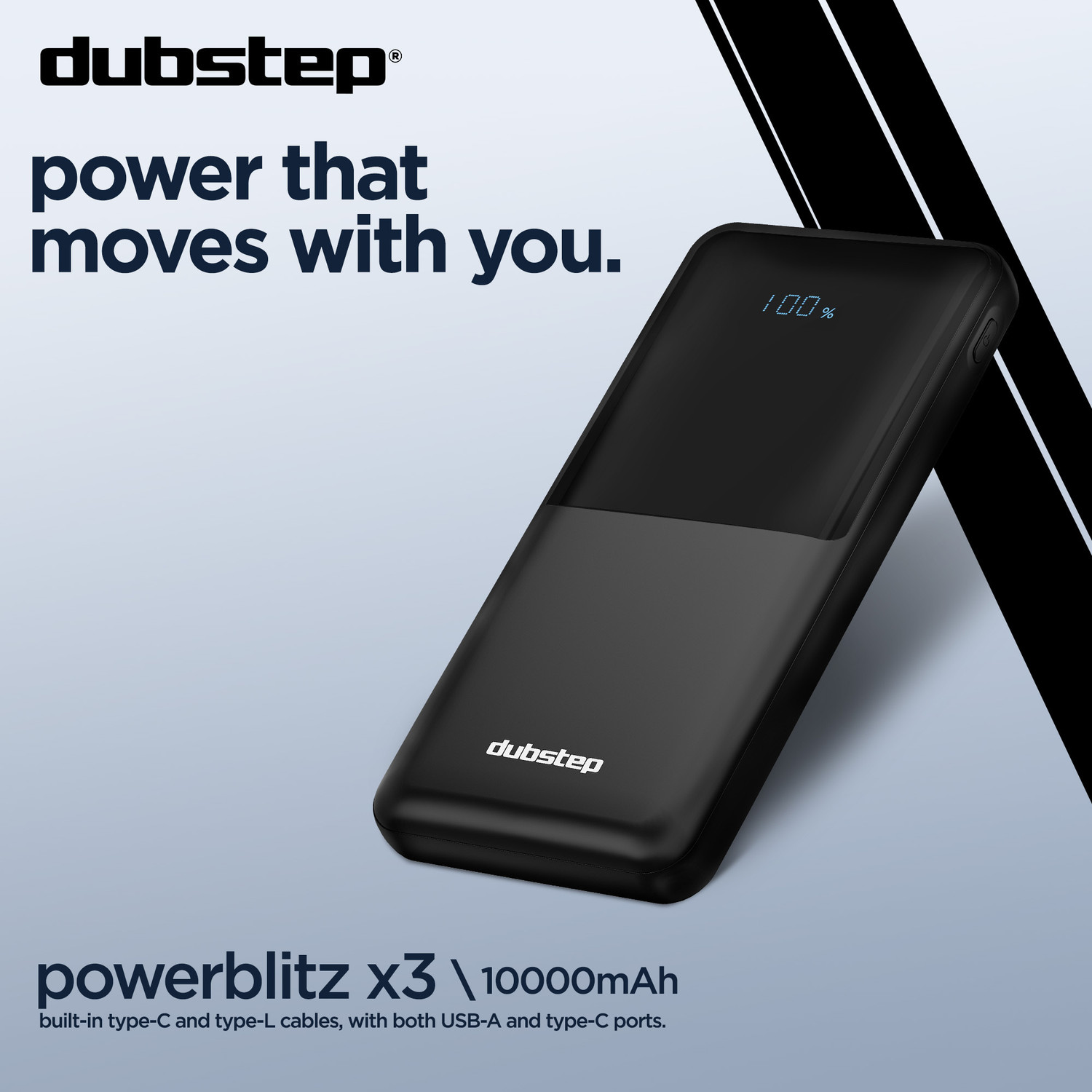 Image of Dubstep 10000 mAh 22.5 W Compact Pocket Size Power Bank