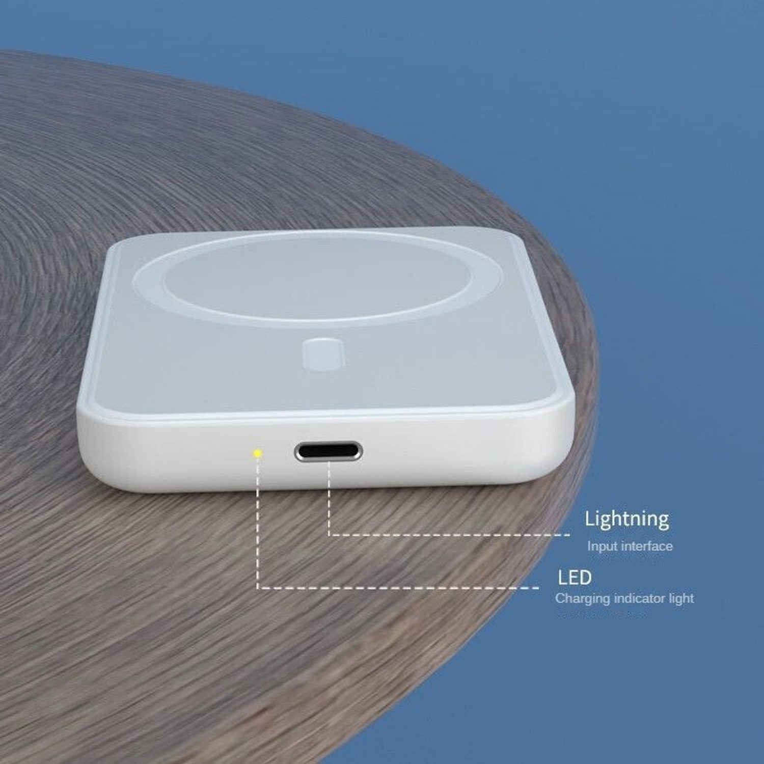 Image of Sanwariya 5000 mAh 5 W Wireless With MagSafe Mini Pocket Size Power Bank