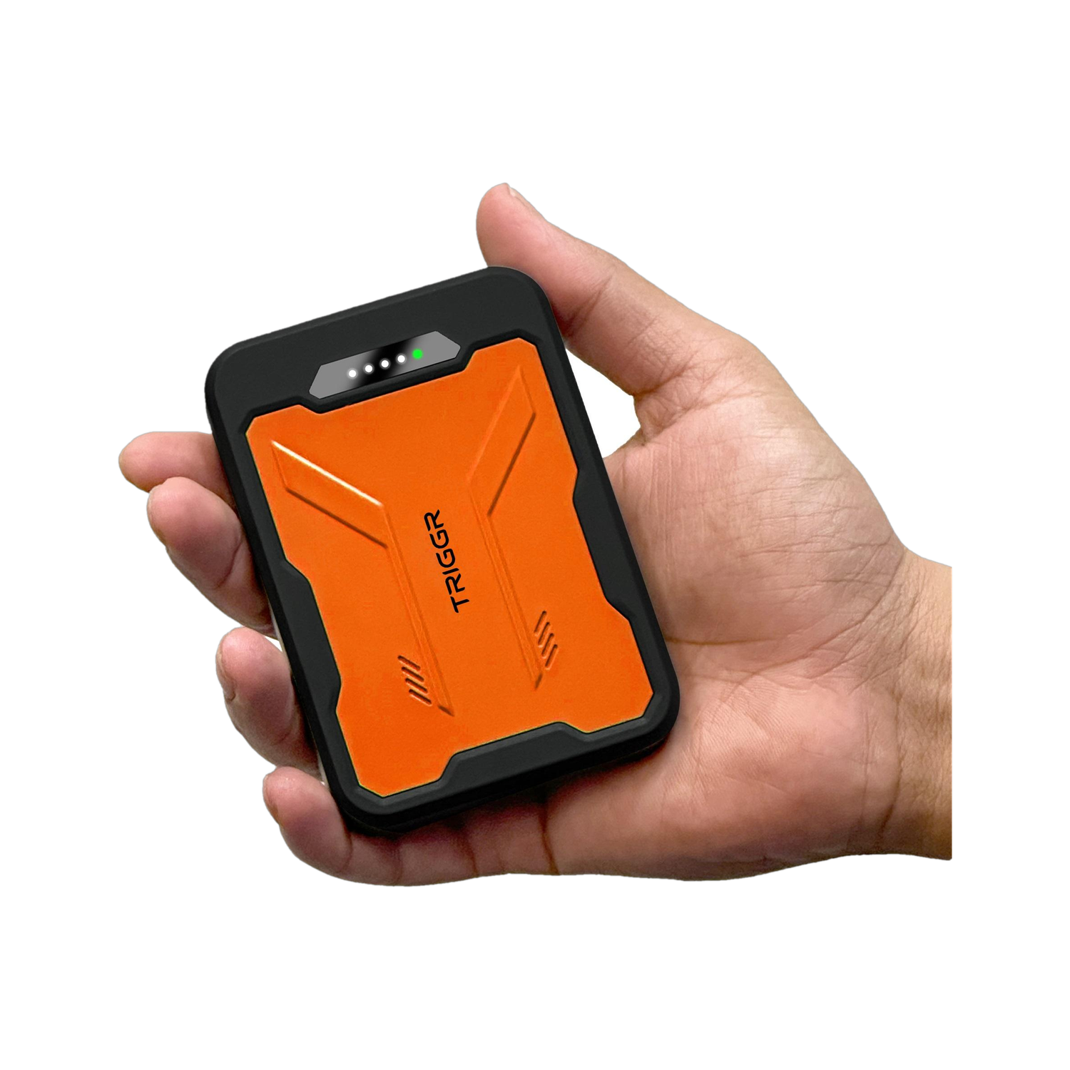 Image of TRIGGR 10000 mAh 22.5 W Mini Pocket Size Power Bank (Black Inferno, Lithium Polymer, Fast Charging, Power Delivery 3.0, Quick Charge 3.0 for Mobile, Tablet, Earbuds)