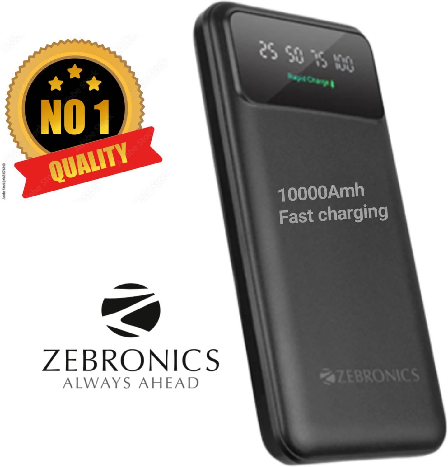 ZEBRONICS 10000 mAh 22.5W Power Bank - Image 1