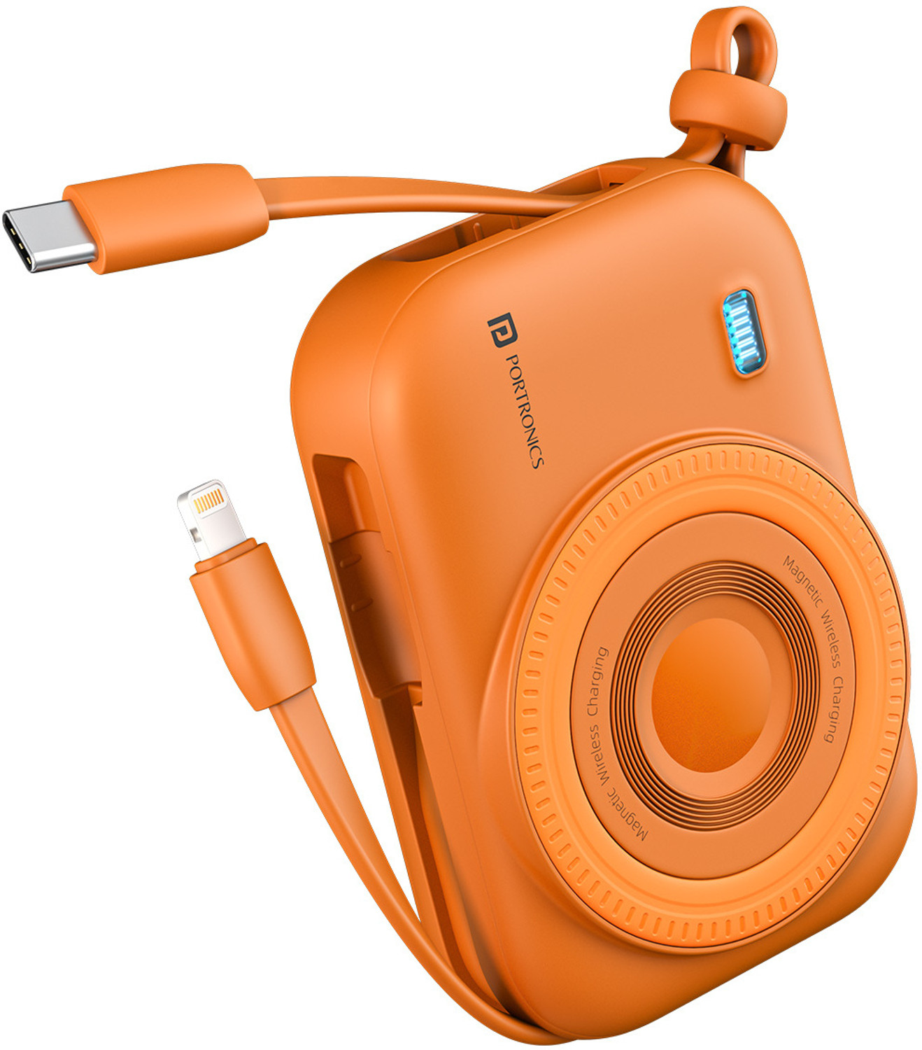 Portronics 10000 mAh 22.5 W Wired & Wireless Compact Pocket Size Power Bank