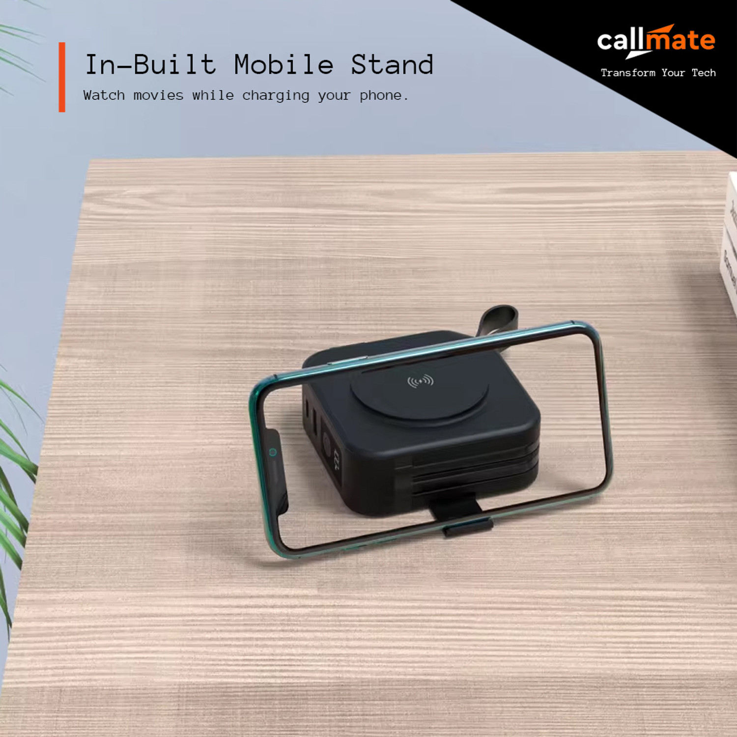 Image of Callmate 10000 mAh 23 W Wireless Compact Power Bank
