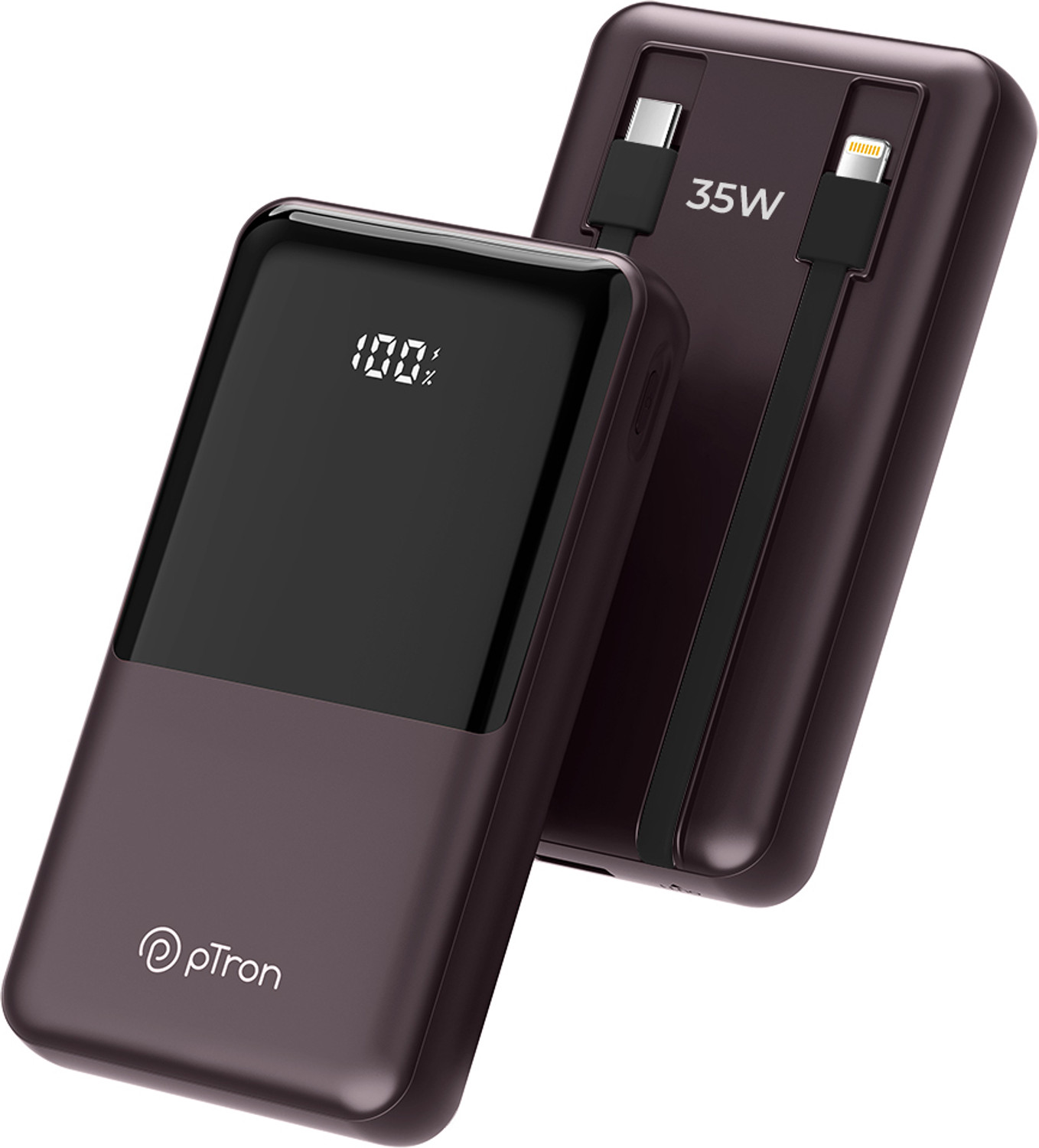 Image of PTron 20000 mAh 35 W Compact Pocket Size Power Bank