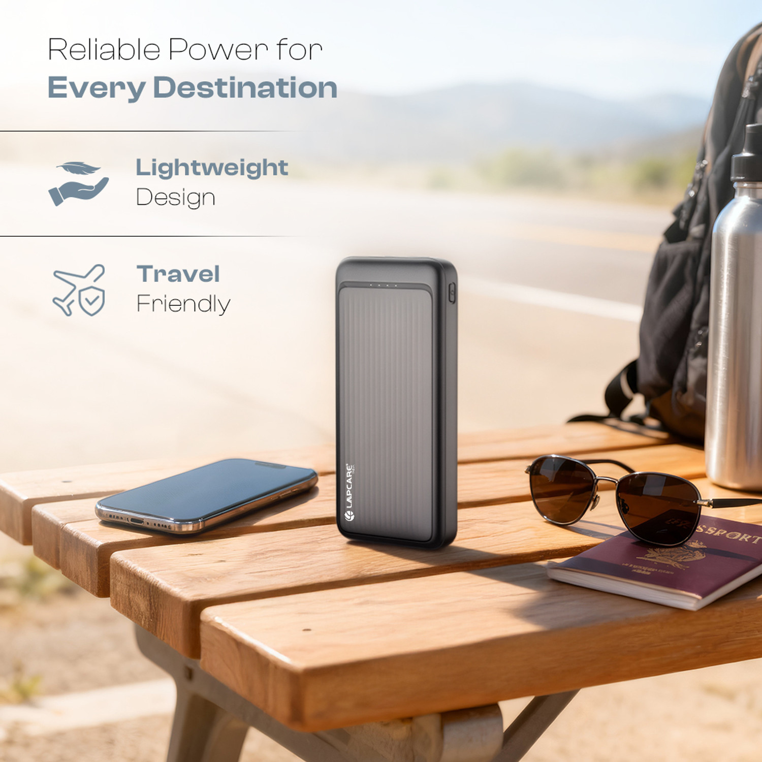 Image of LAPCARE 10000 mAh 22.5 W Compact Pocket Size Power Bank