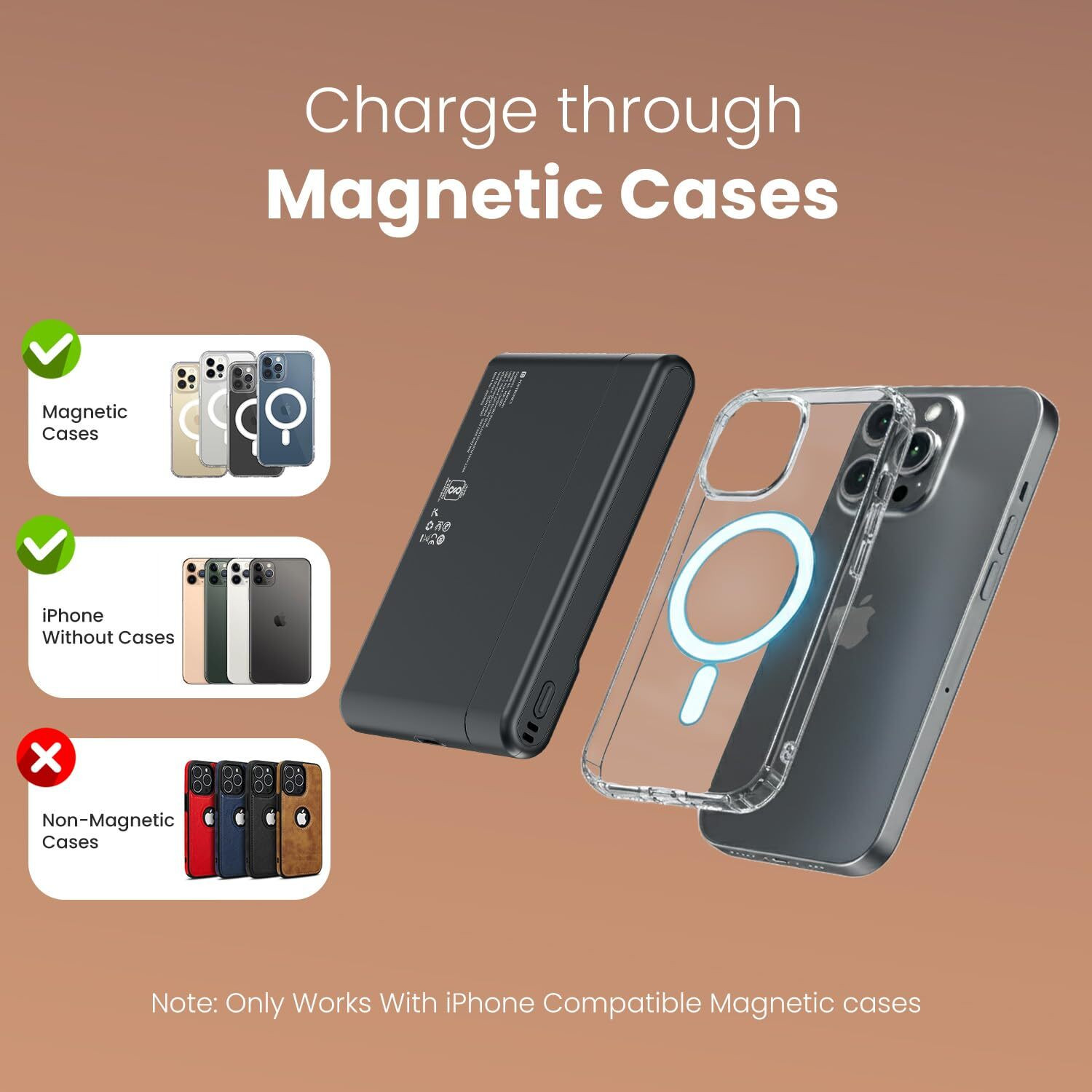 Image of Portronics 10000 mAh 22.5 W Wireless Compact Pocket Size Power Bank