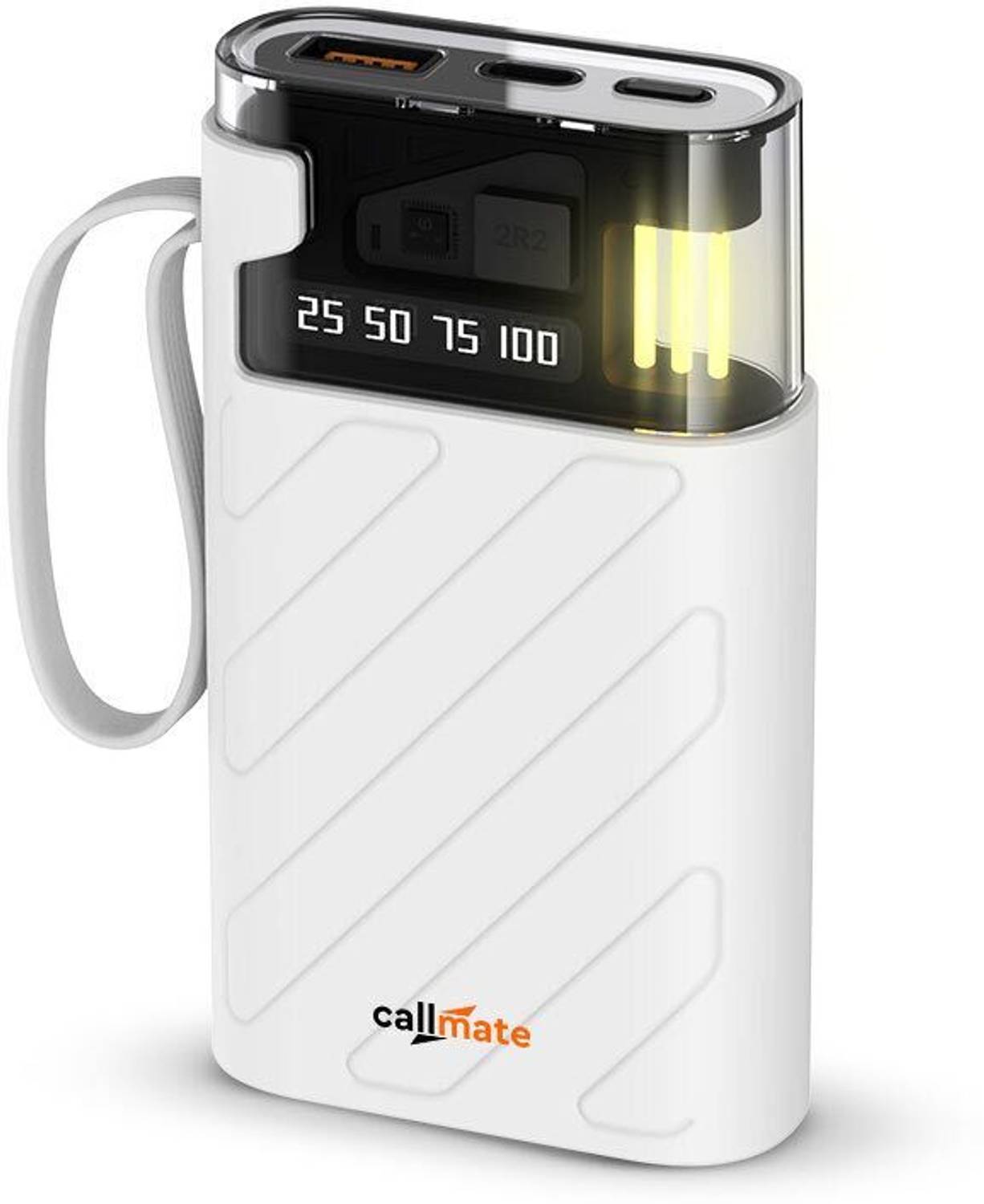 Callmate 10000 mAh 23 W Power Bank White