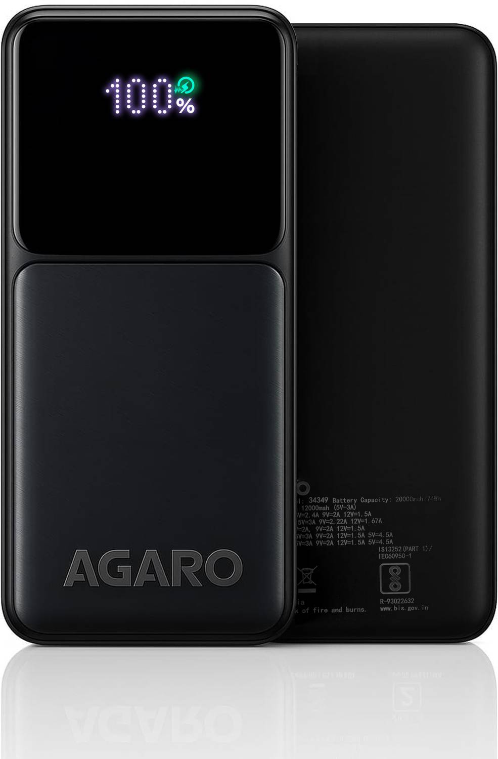 AGARO 20000 mAh 22.5 W Compact Pocket Size Power Bank