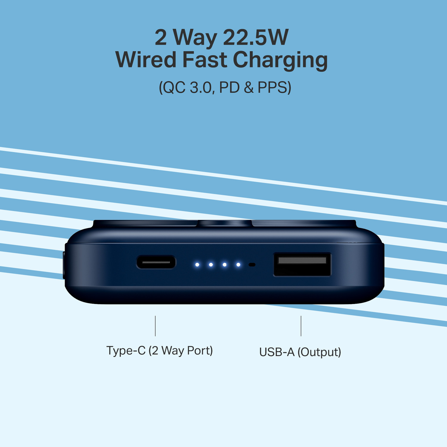 Image of boAt 10000 mAh 22.5 W Wired & Wireless With MagSafe Power Bank