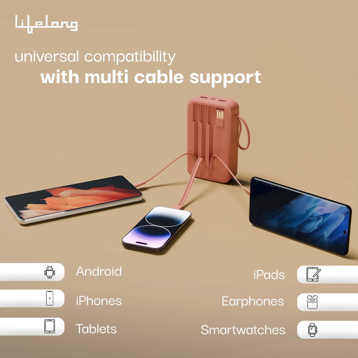 Lifelong 20000 mAh 22.5W Slim Power Bank - Image 5