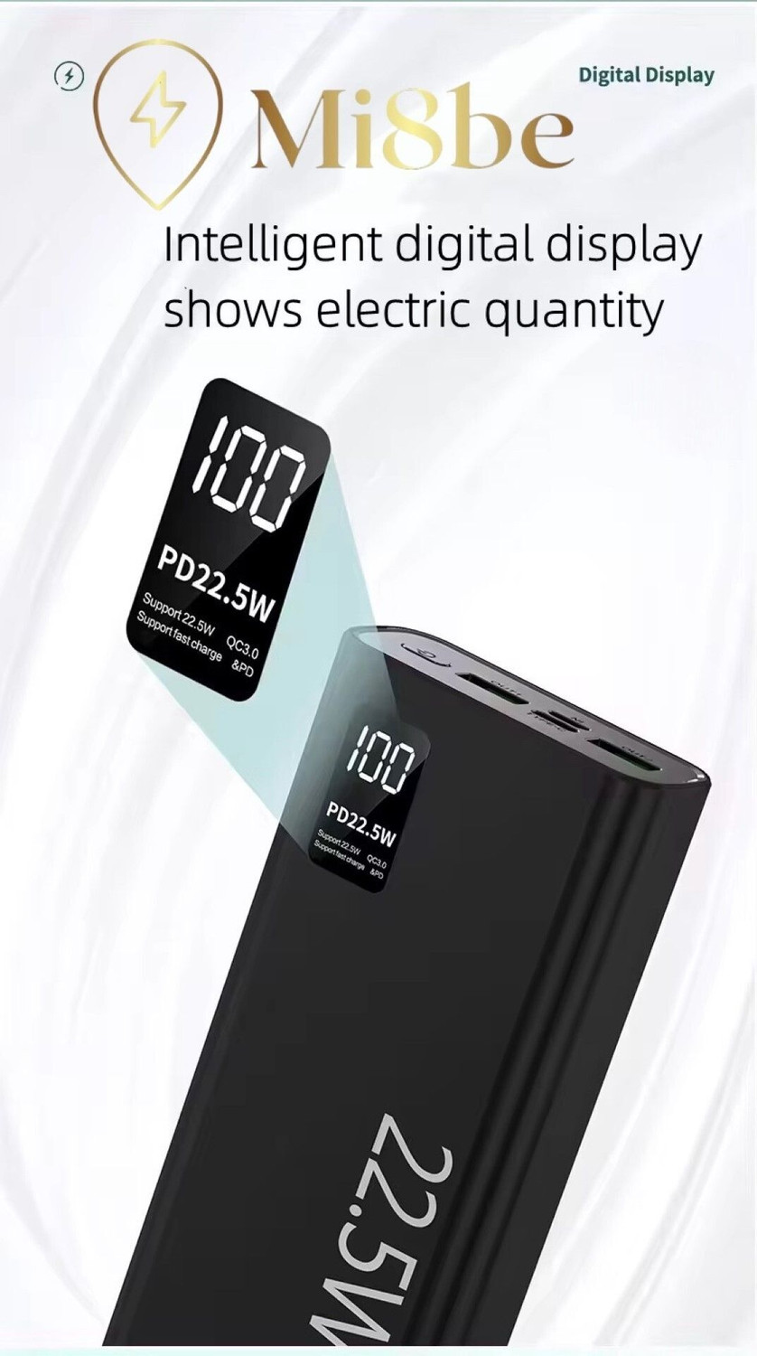 Image of MI8BE 20000 mAh 22.5 W Compact Pocket Size Power Bank