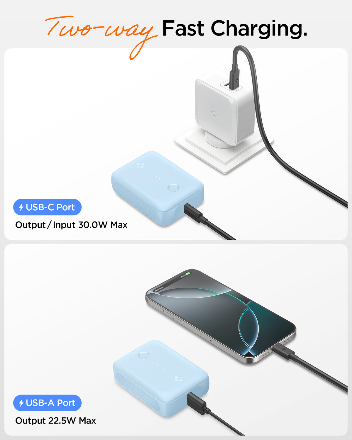 Image of Spigen 10000 mAh 30 W Compact Pocket Size Power Bank