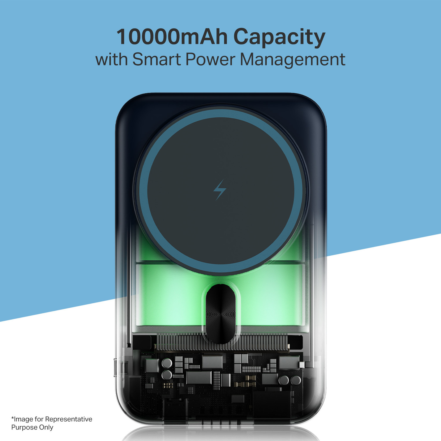 Image of boAt 10000 mAh 22.5 W Wired & Wireless With MagSafe Power Bank