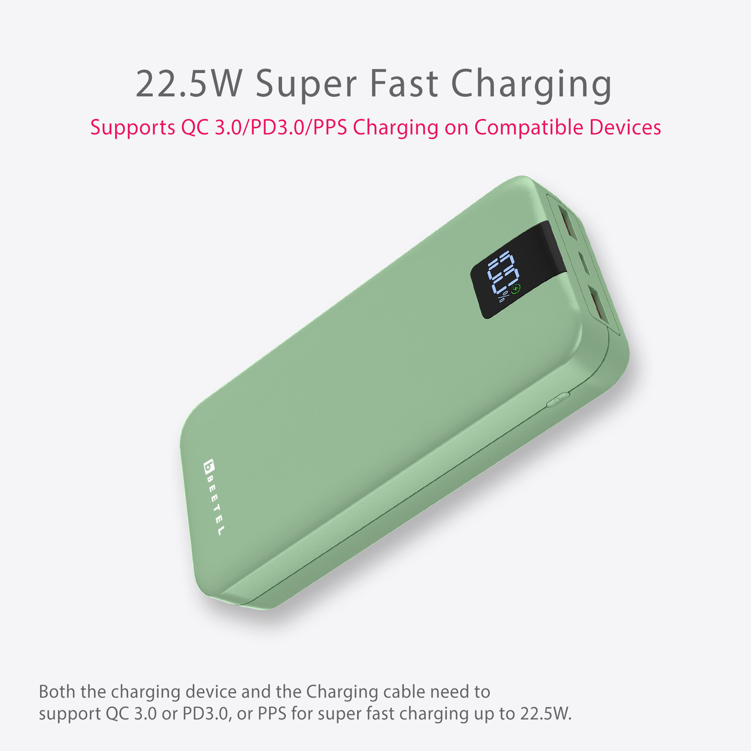 Image of Beetel 20000 mAh 22.5 W Power Bank