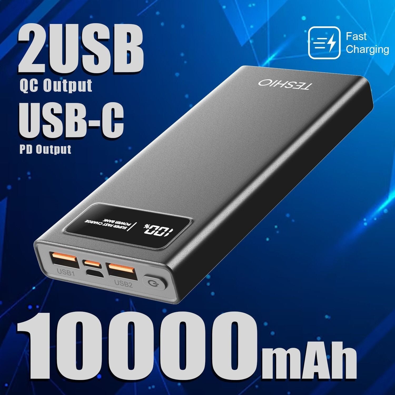 Image of TESHIO 10000 mAh 22.5 W With MagSafe Slim Pocket Size Power Bank