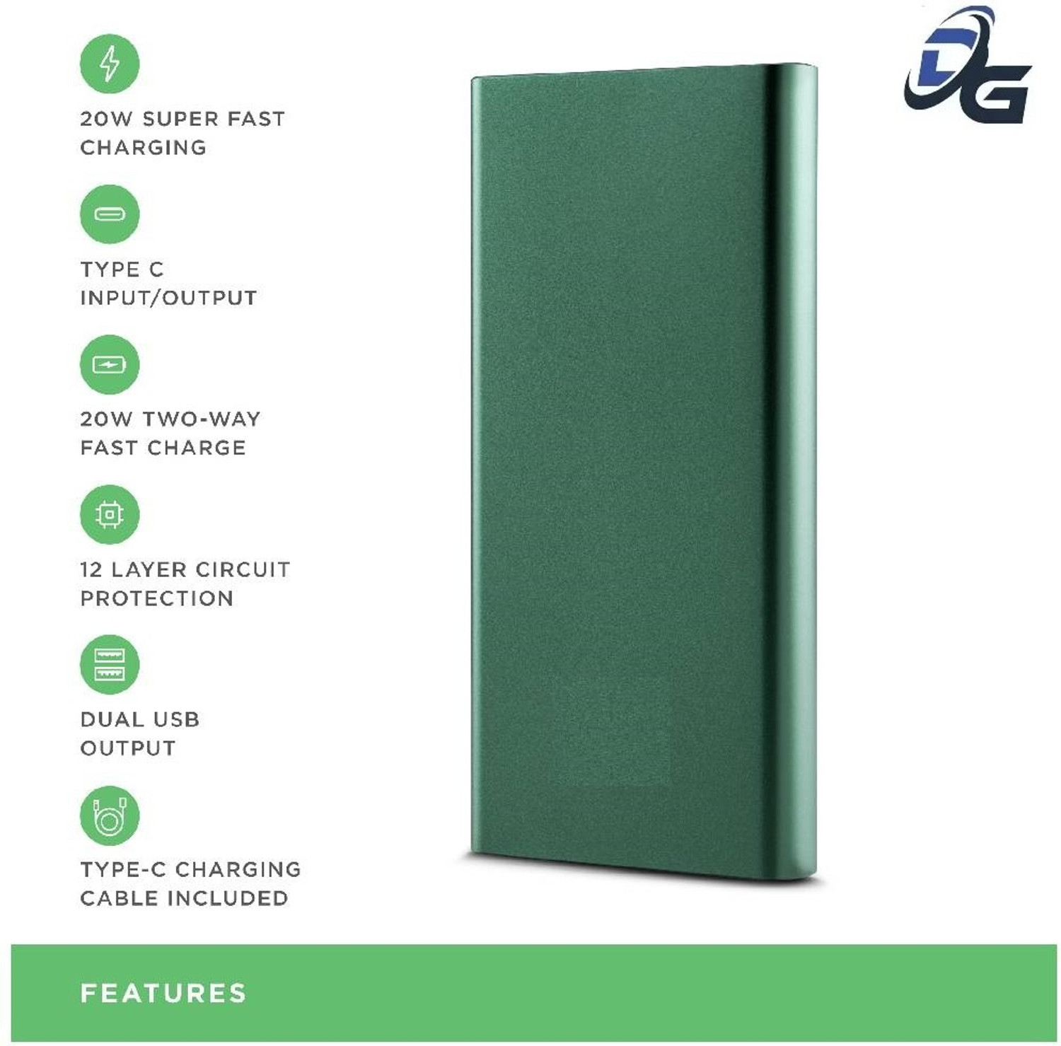 Image of DG 25400 mAh 22.5 W Power Bank