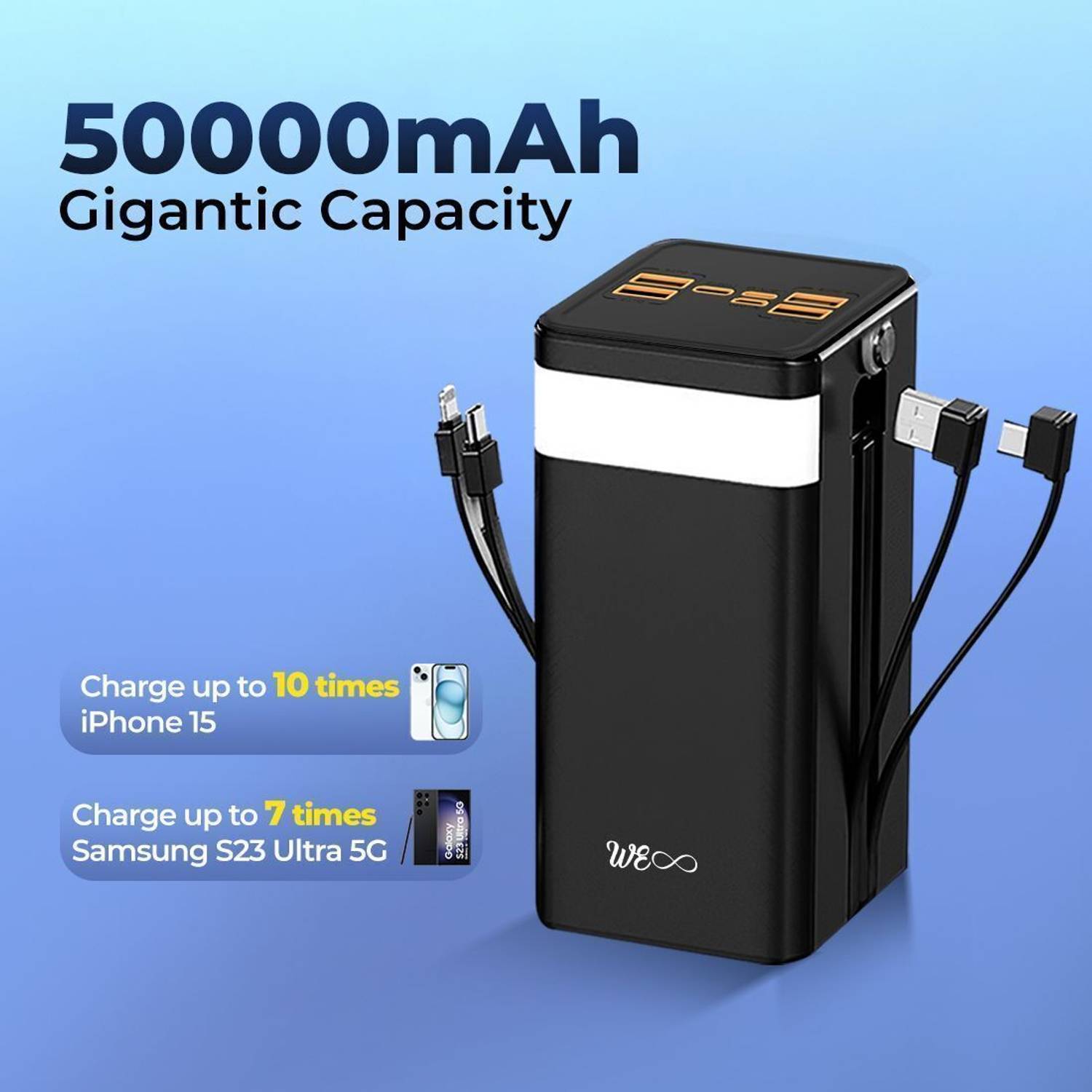 Walta Elite 50000 mAh 22.5W Power Bank - Image 3