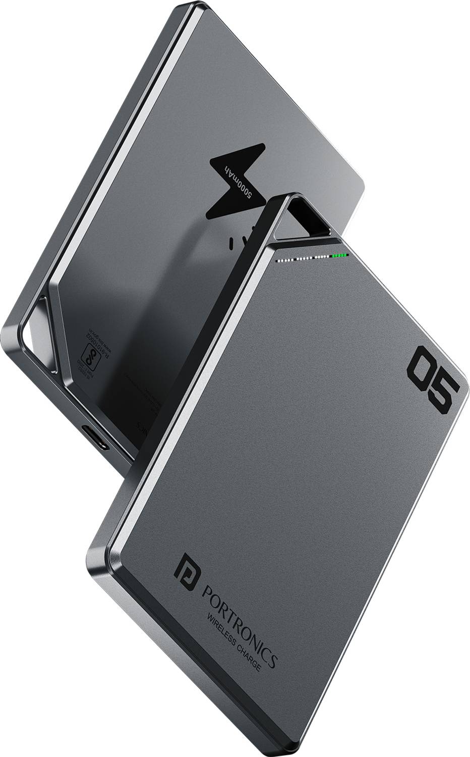 Portronics 5000 mAh 20W Wired & Wireless Pocket Power Bank