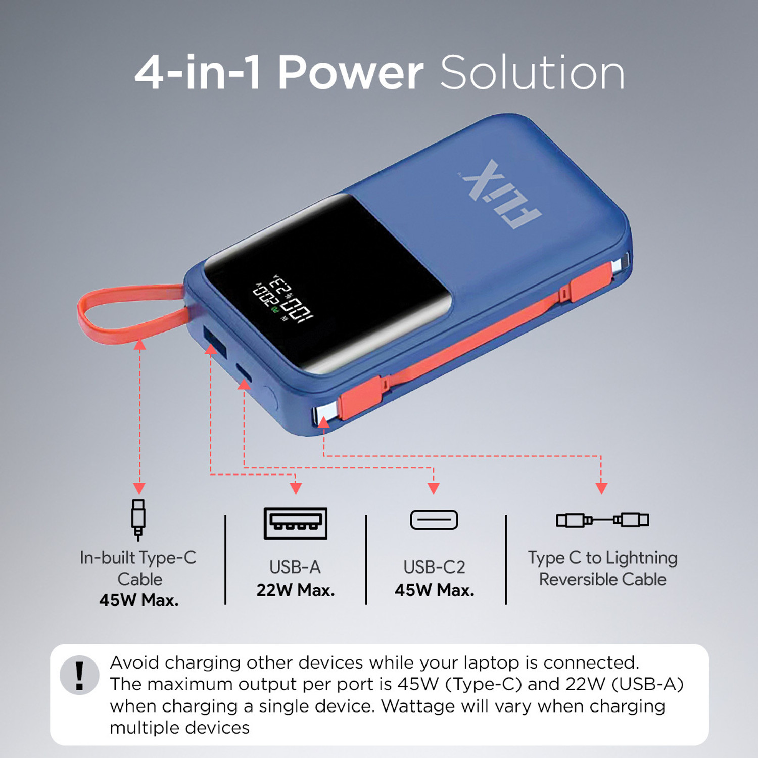 Image of FliX (Beetel) 20000 mAh Power Bank
