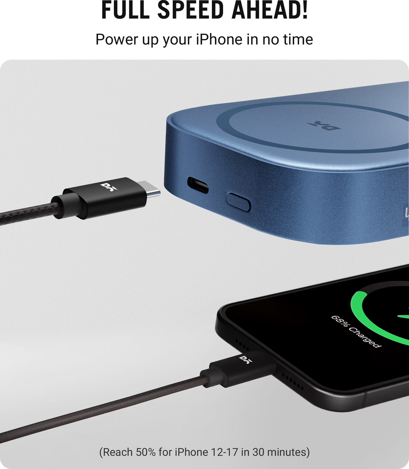 Image of DailyObjects 10000 mAh 25 W Wired & Wireless With MagSafe Compact Pocket Size Power Bank
