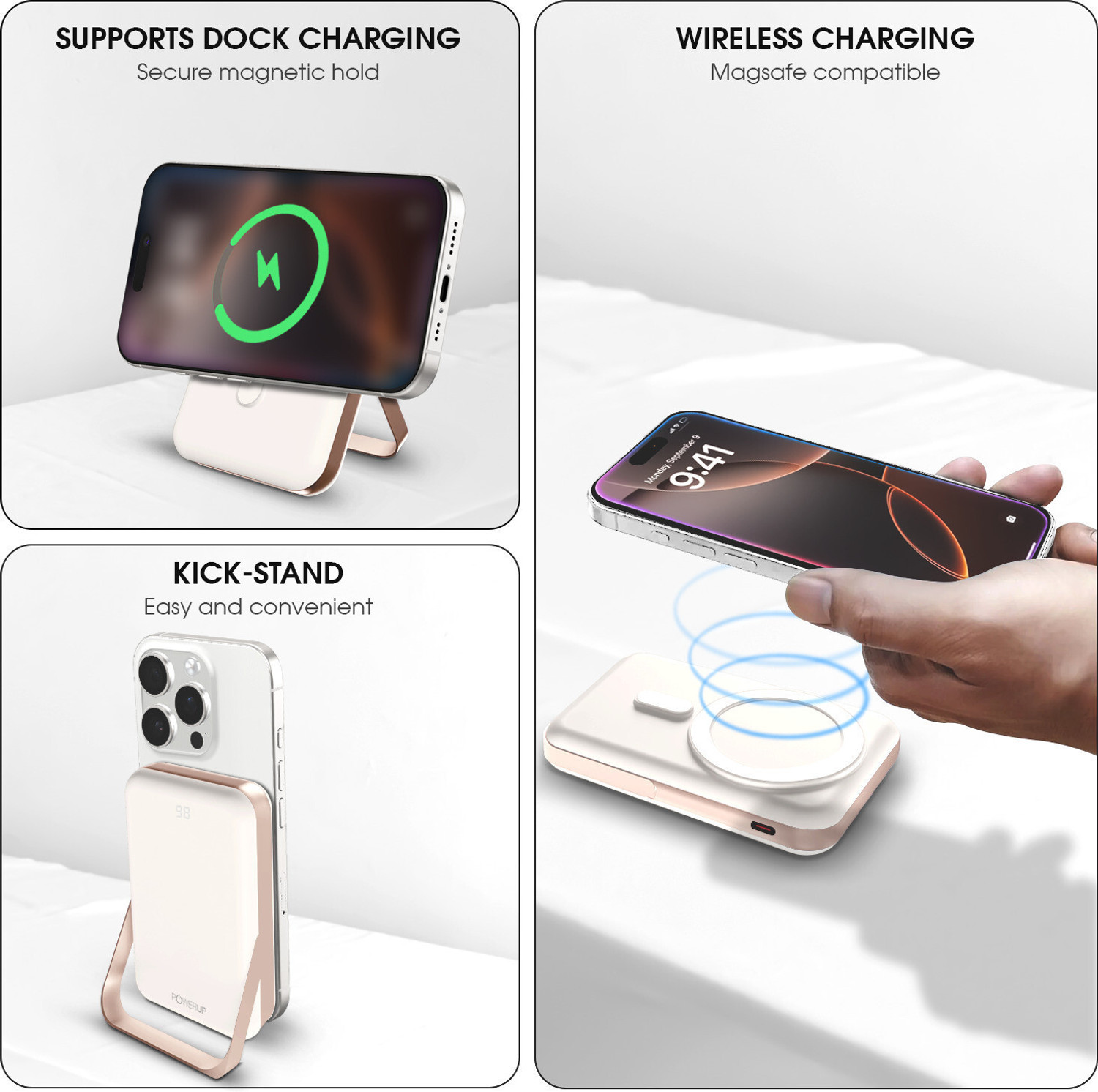 Image of Power Up 10000 mAh 22.5 W Wireless With MagSafe Slim Pocket Size Power Bank