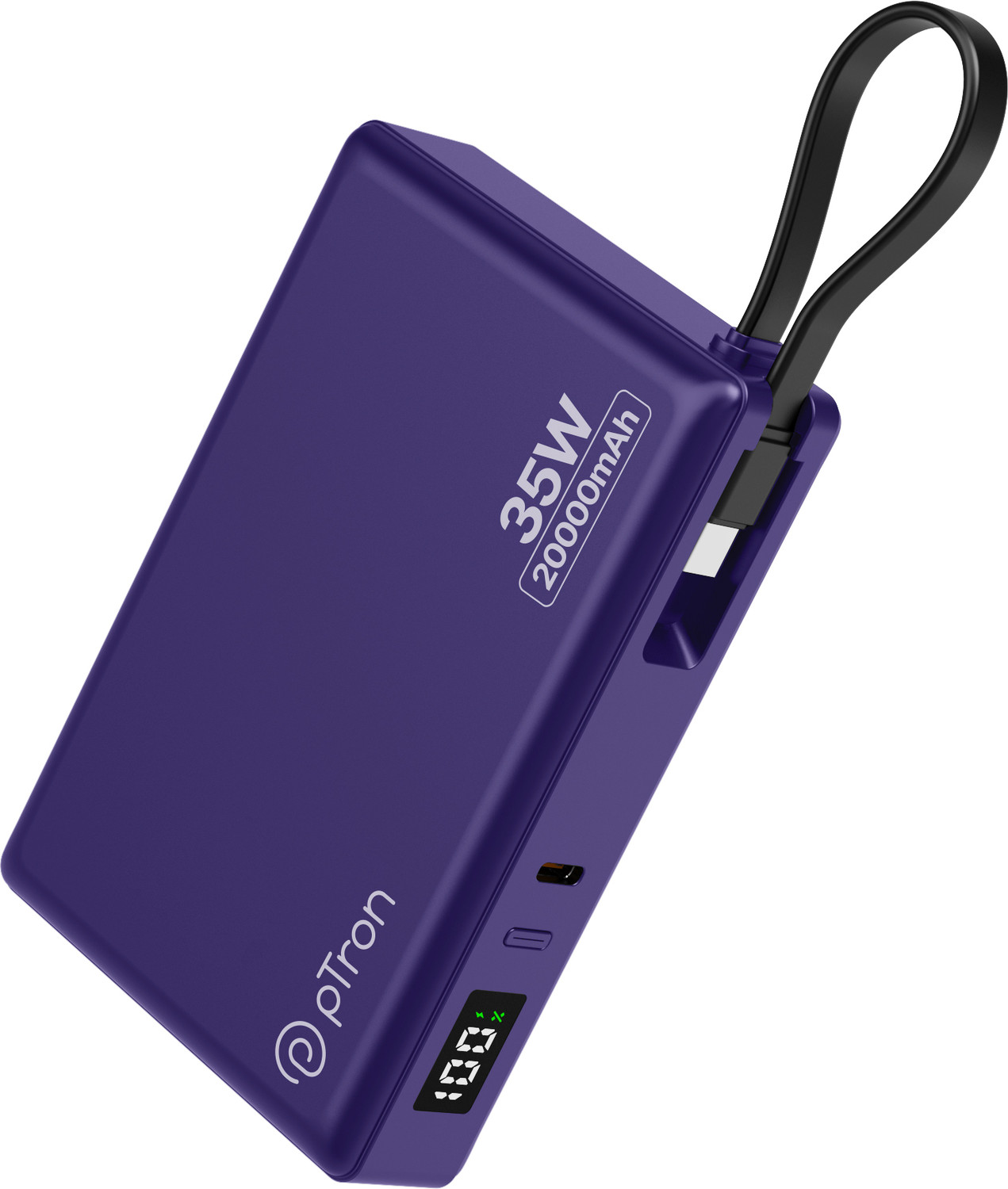 Image of PTron 20000 mAh 35 W Compact Pocket Size Power Bank