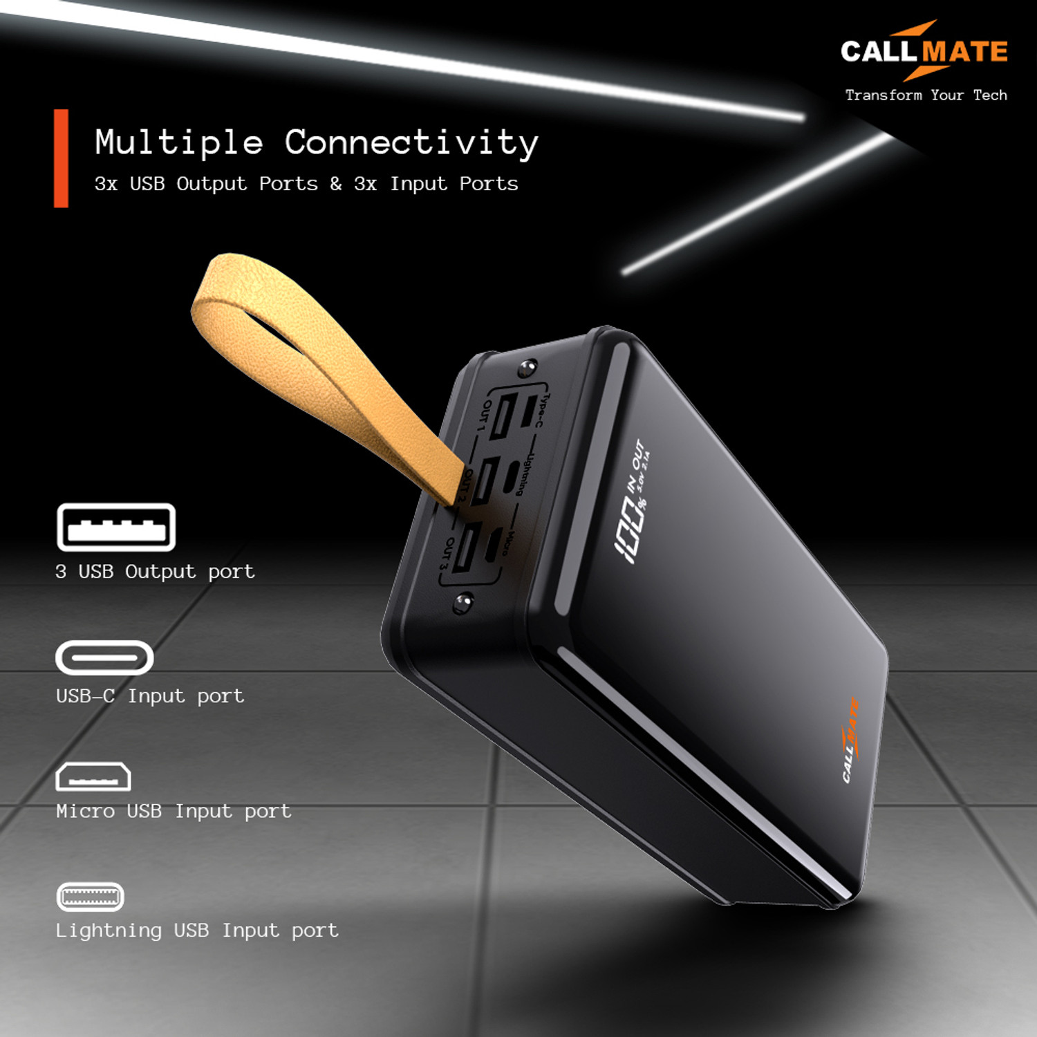 Image of Callmate 50000 mAh 15 W Power Bank