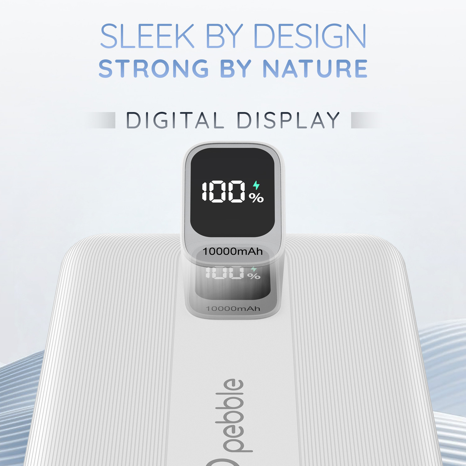 Image of Pebble 10000 mAh Ultra Slim Pocket Size Power Bank