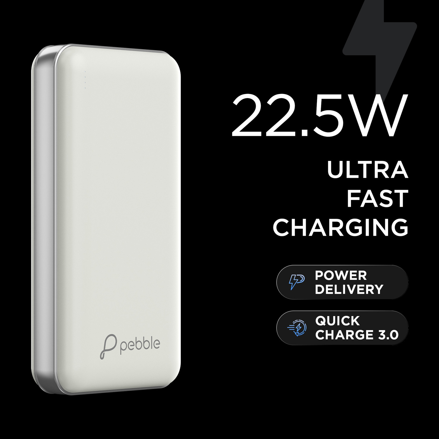 Image of Pebble 30000 mAh Compact Pocket Size Power Bank