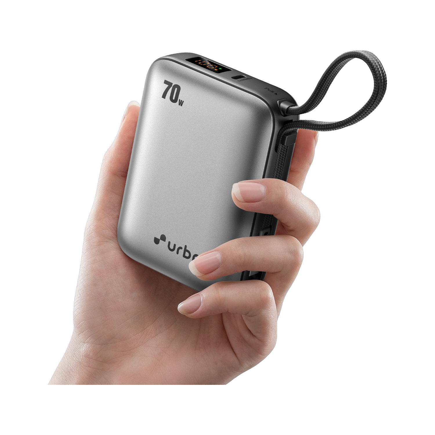 URBN 20000 mAh 70W Silver Power Bank - Image 1