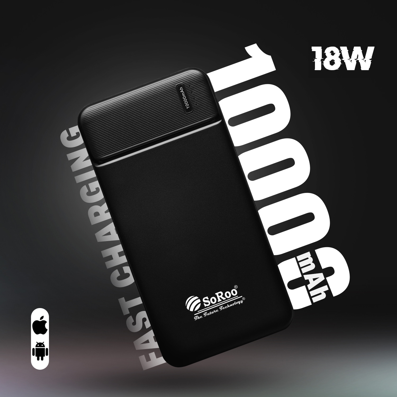 Image of SoRoo 10000 mAh 18 W Ultra Compact Pocket Size Power Bank