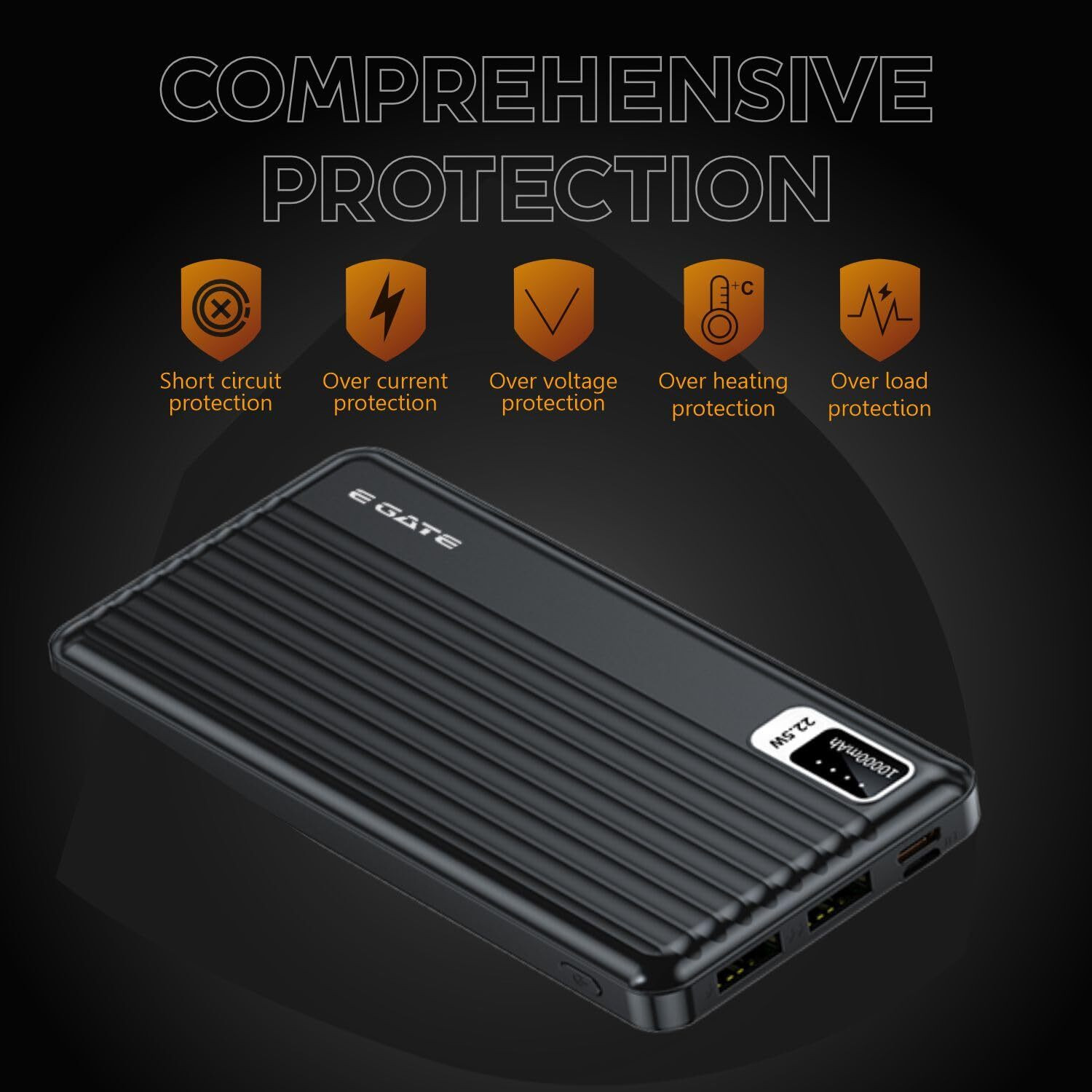 Image of Egate 10000 mAh 22.5 W Compact Pocket Size Power Bank