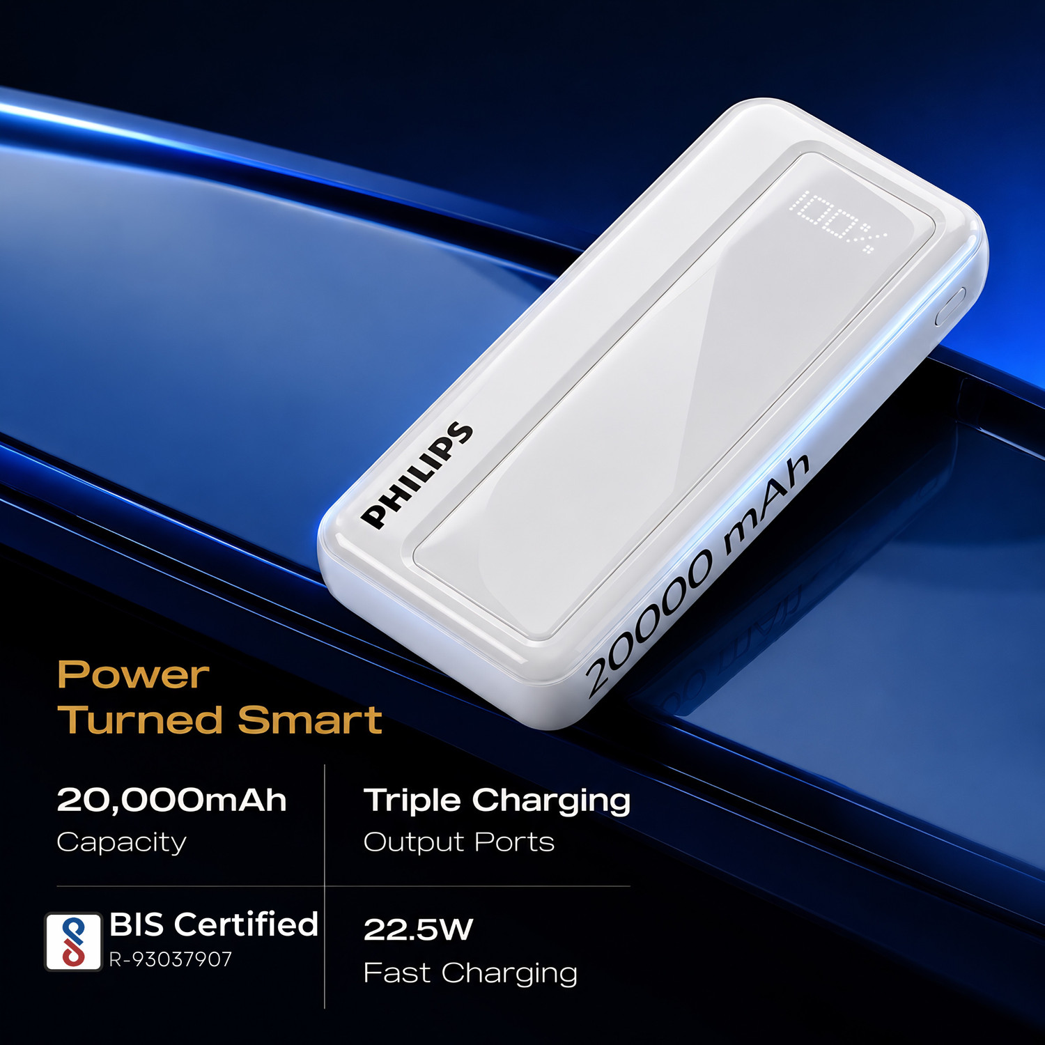 Image of PHILIPS 20000 mAh 22.5 W Power Bank