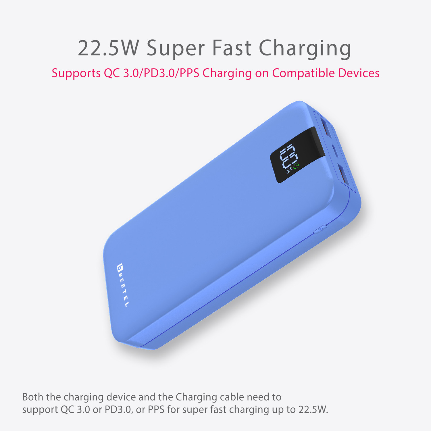 Image of Beetel 20000 mAh 22.5 W Power Bank