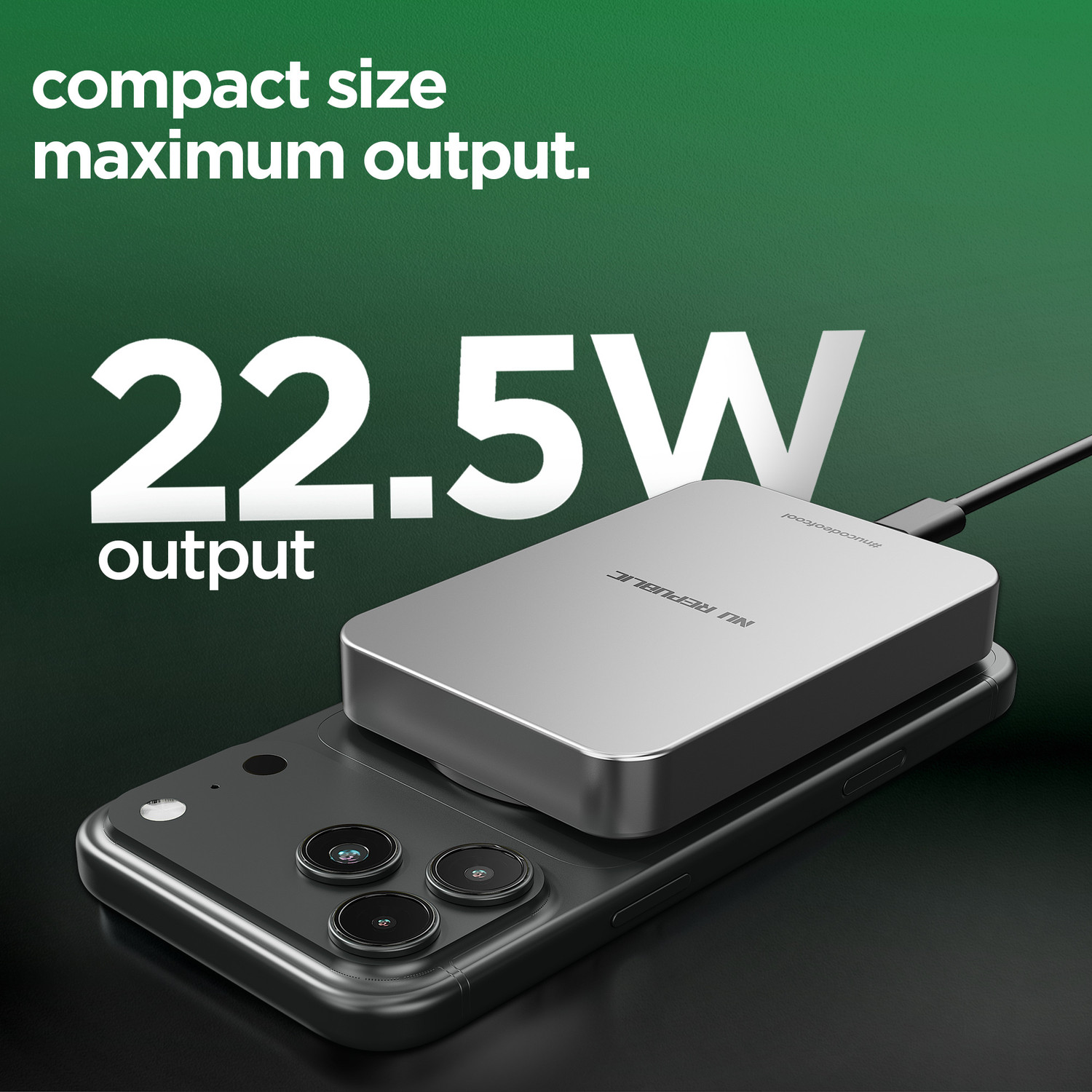 Image of Nu Republic 10000 mAh 22.5 W Wired & Wireless With MagSafe Compact Pocket Size Power Bank