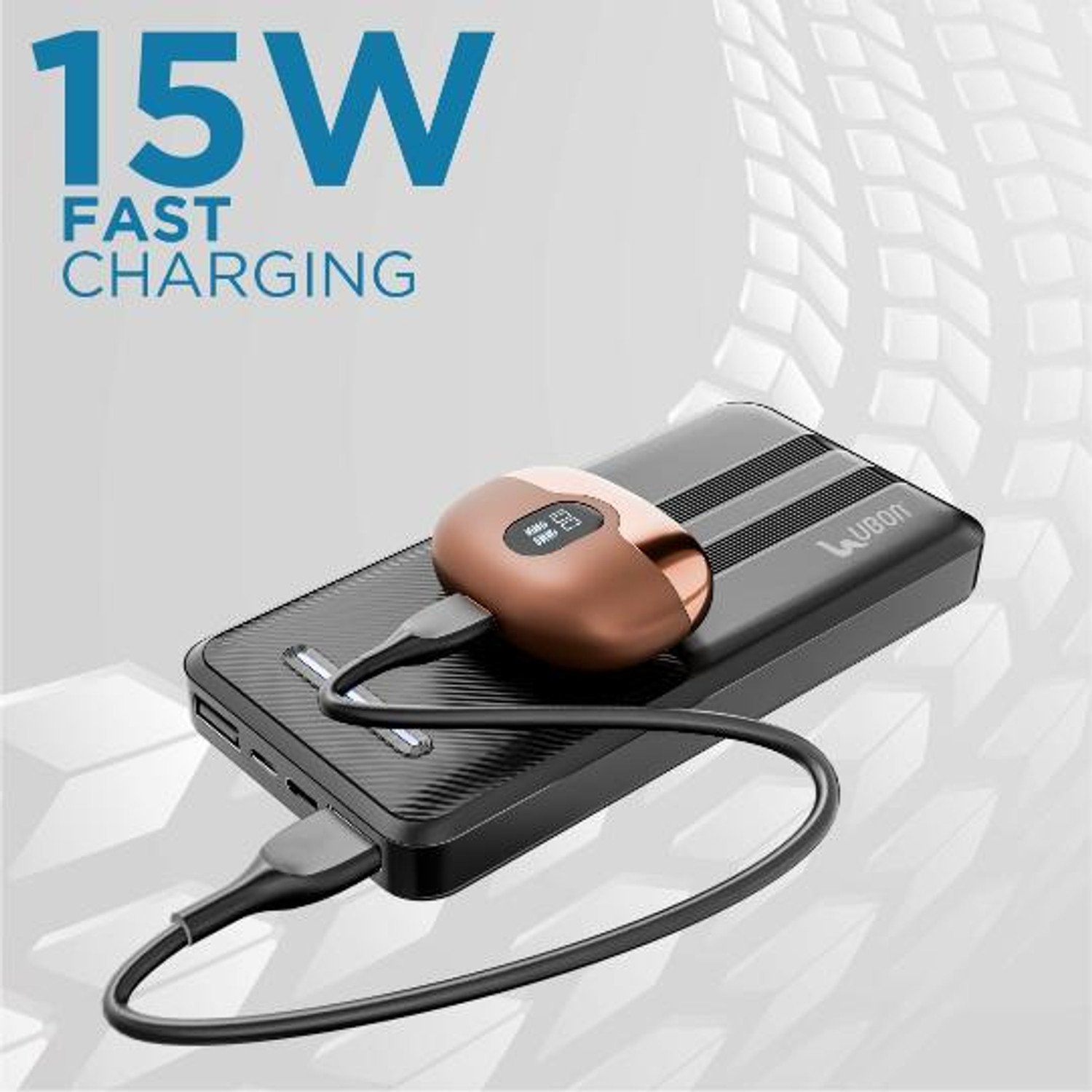 Image of Ubon 10000 mAh 15 W Pocket Size Power Bank