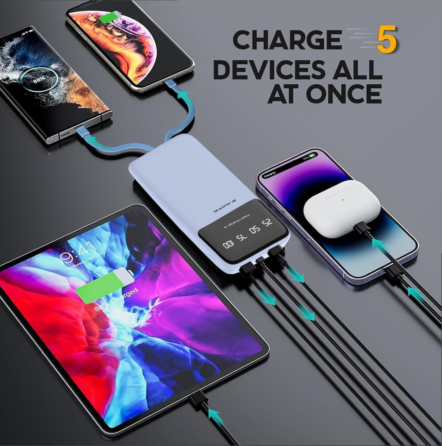 Image of Egate 10000 mAh 22.5 W Compact Pocket Size Power Bank