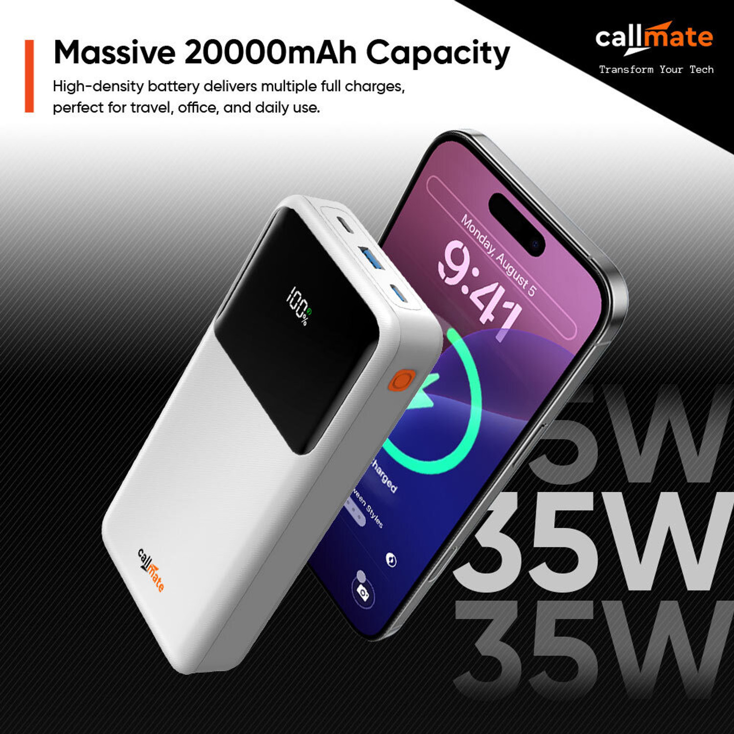 Image of Callmate 20000 mAh 35 W Power Bank