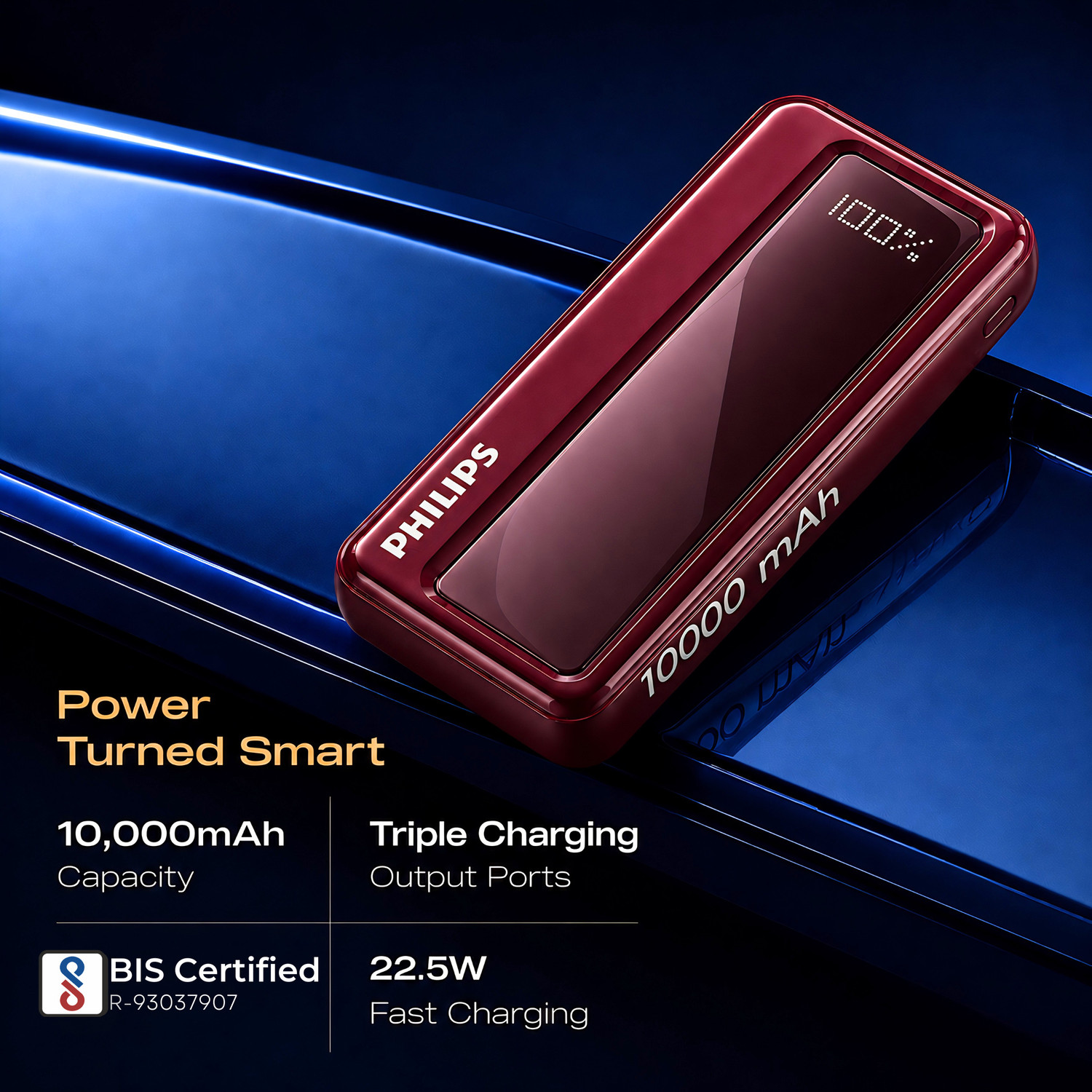 Image of PHILIPS 10000 mAh 22.5 W Power Bank