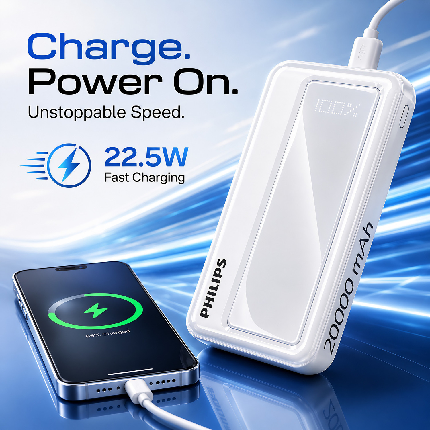 Image of PHILIPS 20000 mAh 22.5 W Power Bank