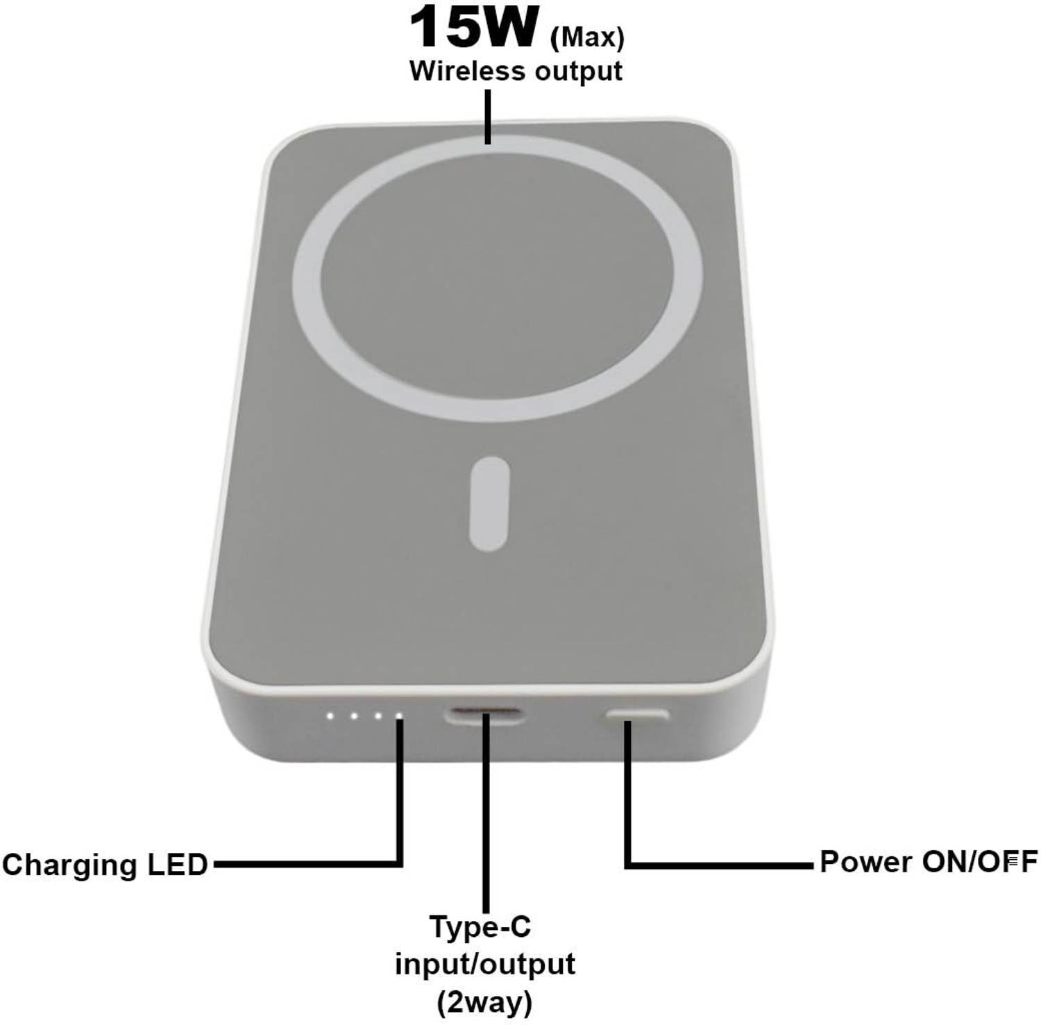 World of XSSories 10000mAh 20W MagSafe Pocket Power Bank - Image 2