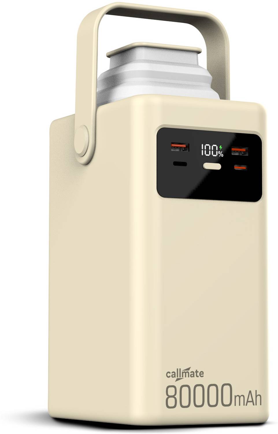 Callmate 80000 mAh 23W Power Bank Beige - Image 1