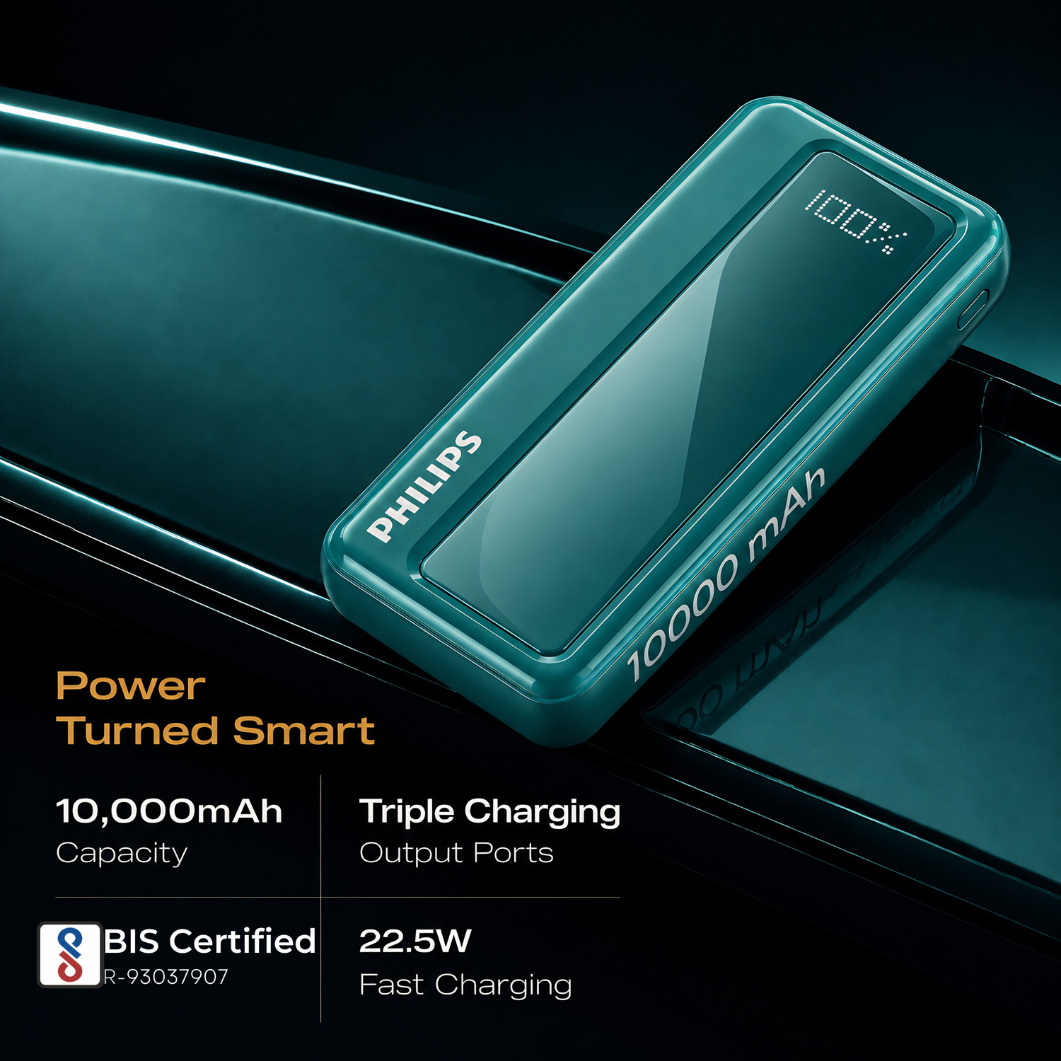 Image of PHILIPS 10000 mAh 22.5 W Power Bank
