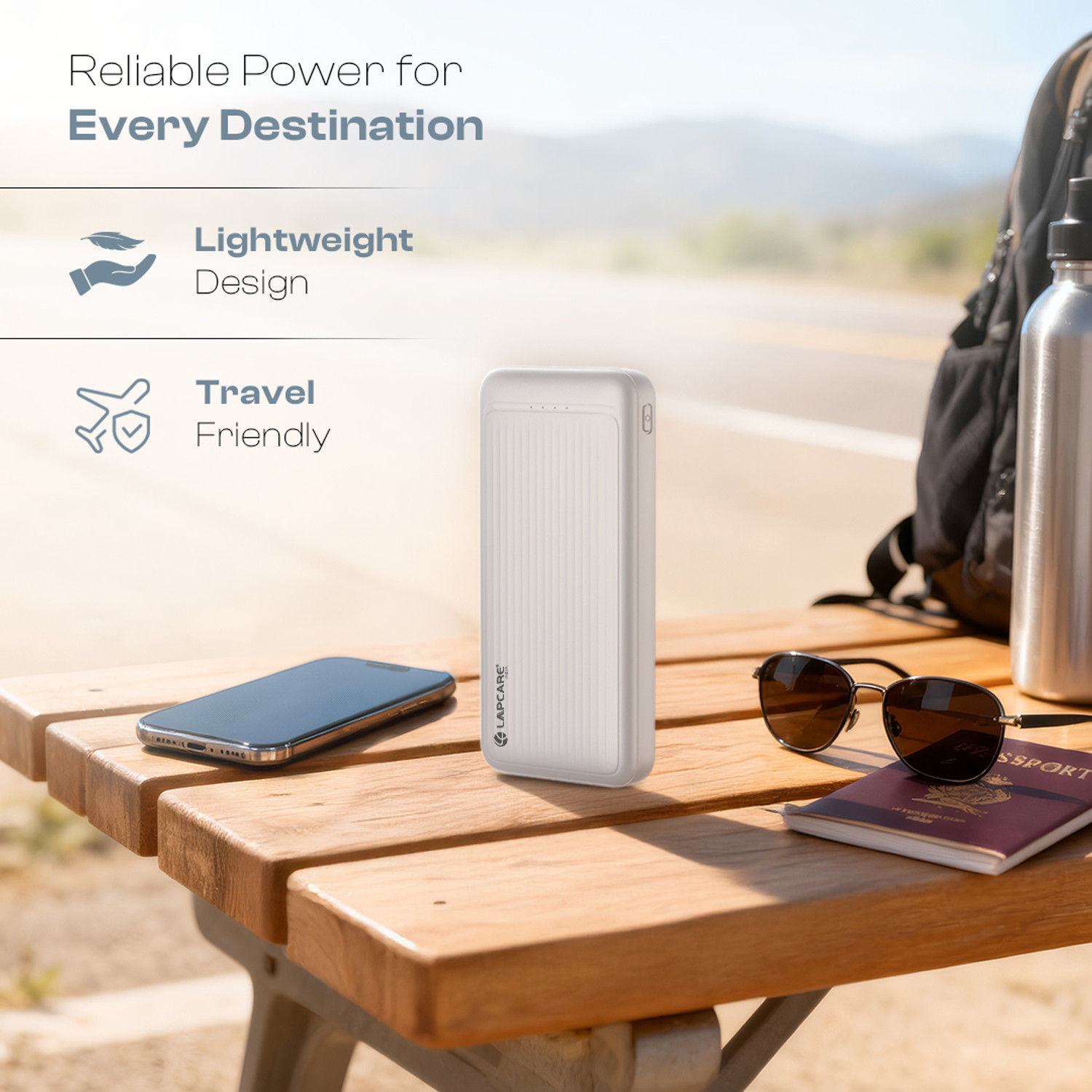 Image of LAPCARE 10000 mAh 22.5 W Compact Pocket Size Power Bank