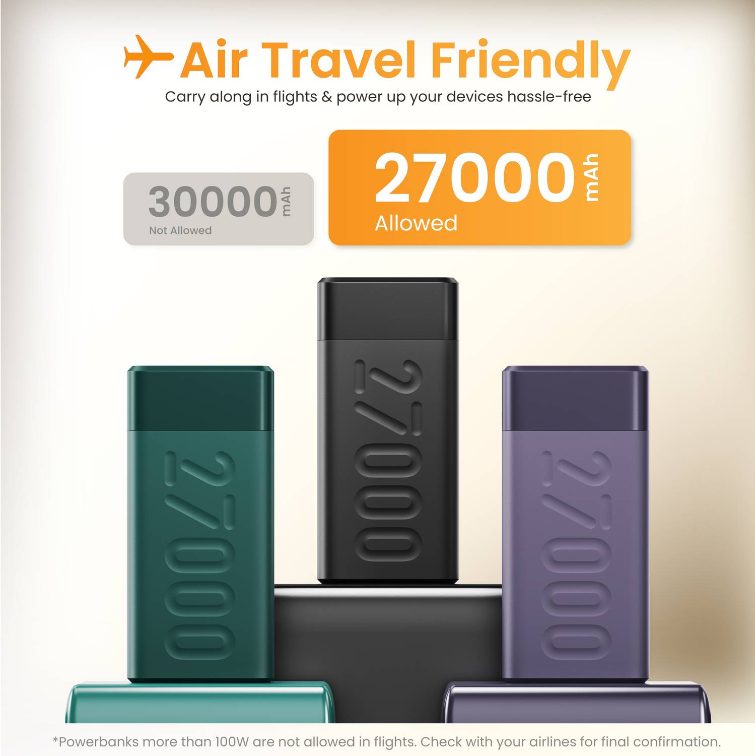 Ambrane 27000mAh 22.5W Power Bank Black - Image 5