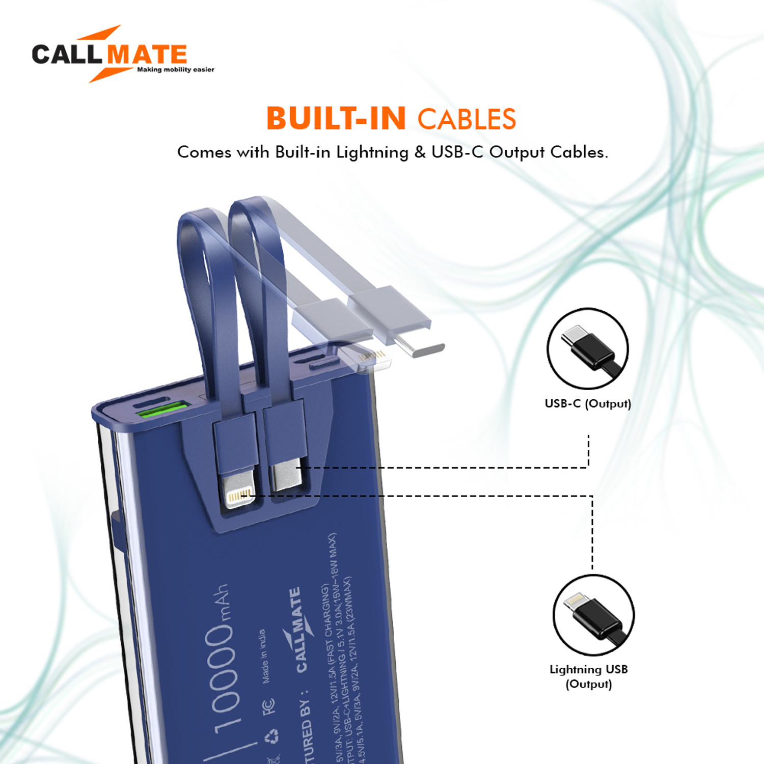 Image of Callmate 10000 mAh 23 W Power Bank