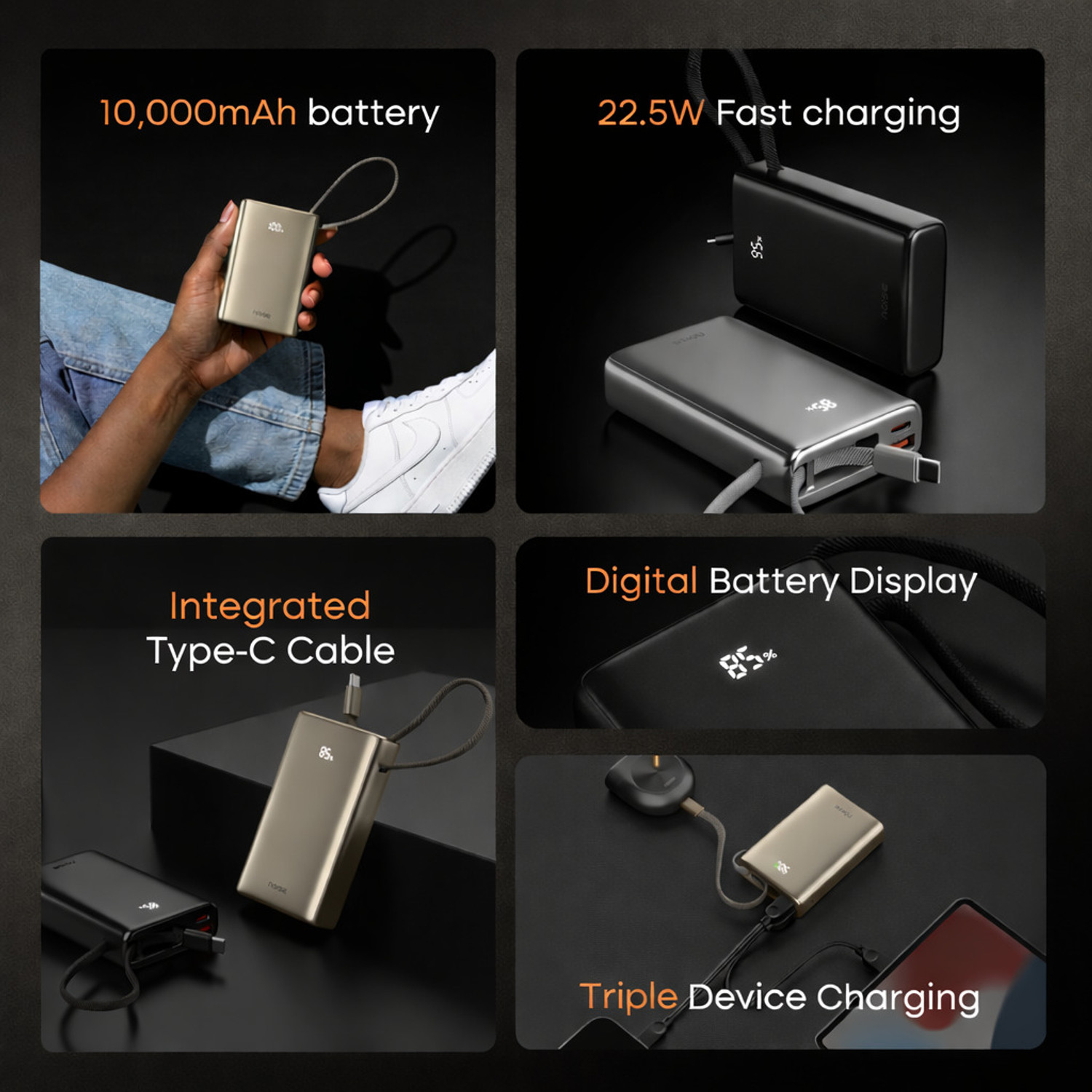 Image of Noise 10000 mAh 22.5 W Compact Pocket Size Power Bank
